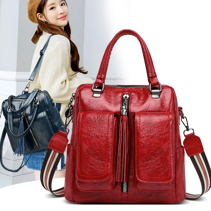 Новинка 2019 хит продаж женская сумка из натуральной кожи два кармана с клапаном