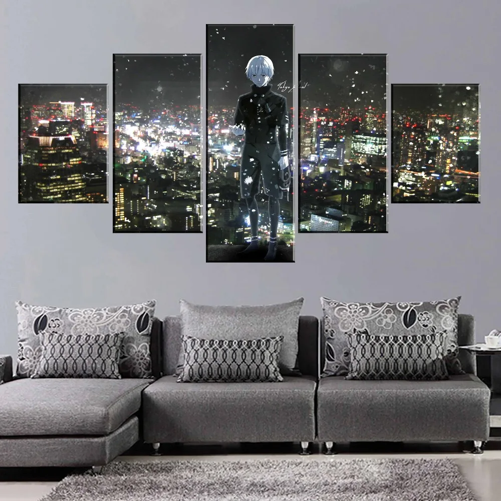Картина на холсте HD-принты домашний декор 5 шт. настенное искусство Токийский