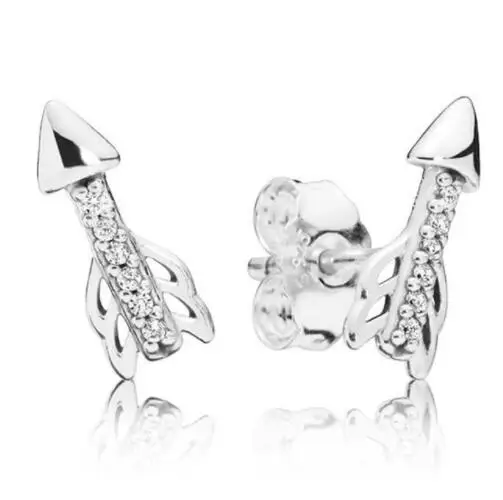 

Женские серьги-стрелы из серебра 925 пробы, с кристаллами