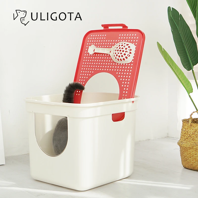 Квадратная автоматическая коробка для очистки кошачьего туалета тренировочная