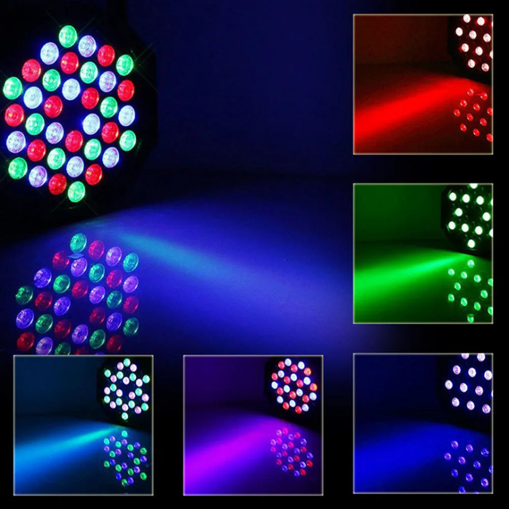 36 светодиодный одов Par Light s 36W DJ LED RGBW светильник RGB Wash Disco DMX Controller Effect For Small Paty KTV Stage