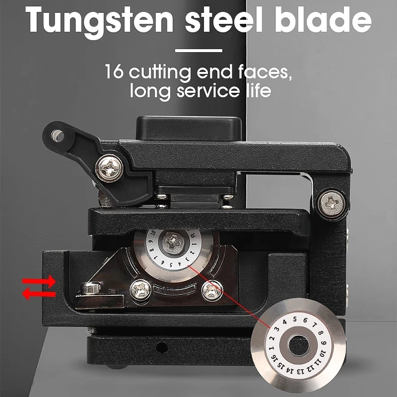 Free Shipping High Precision Fiber Cleaver AUA-7S Cold Contact Dedicated Metal Fiber Optic Cutter Optical Fiber Cutting Knife