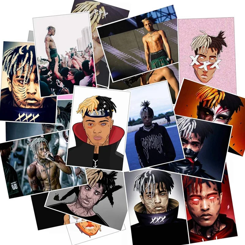 25 шт. рок певица Xxxtentacion стикер s декор комнаты настенный Бутылка для ноутбука
