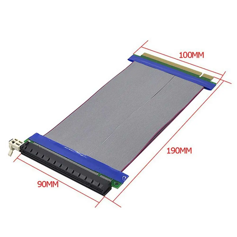 Компьютер Графика карты кабель адаптер Папа-мама PCI-E16X удлинитель кабеля