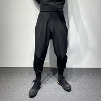 mens harun pants spring and autumn new pleated design neutral cold wind harajuku simple fashion casual large size pants