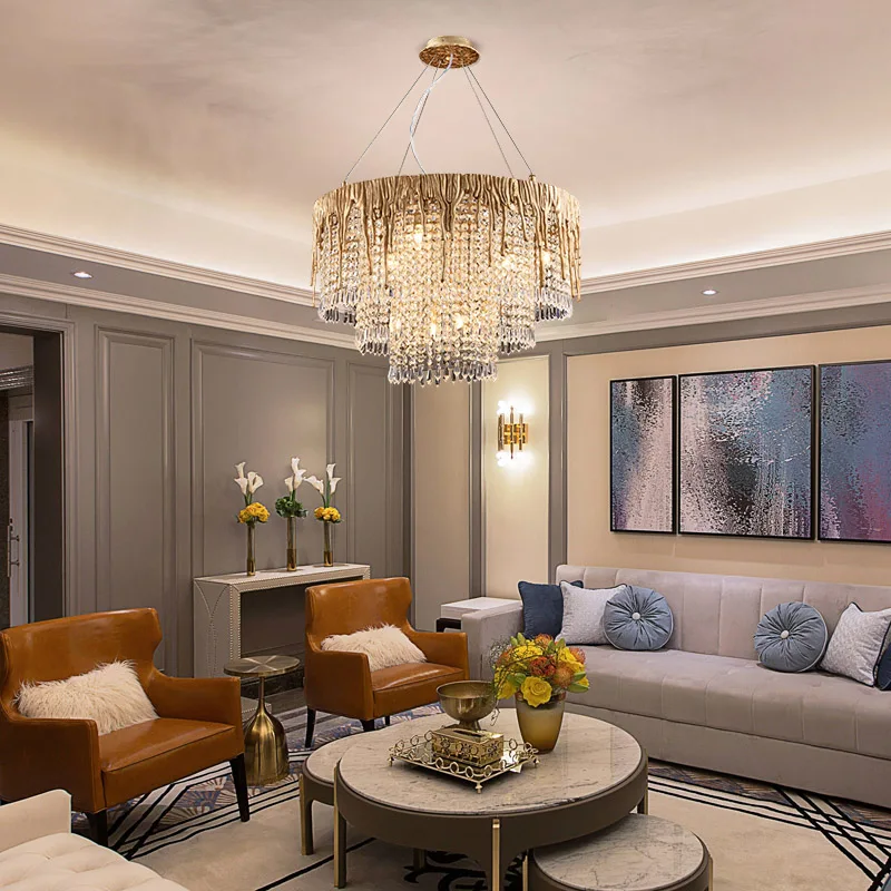 Художественный потолочный светильник из меди с вентилятором Роскошная лампа для