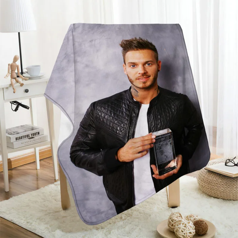 

Meife-Manta de franela personalted M Pokora, manta de franela para sofha, DIY, envполучить напрямую