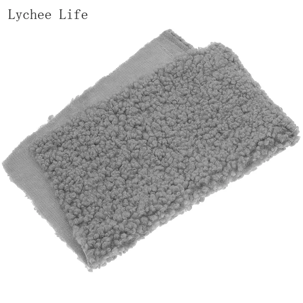 4 Lychee Life A4 коралловый хлопок бархат плюшевая ткань мягкая теплая Кукла Одежда для домашних животных перчатка подкладка утолщенная овечья шерсть ткань Diy шитье - Цвет: 4