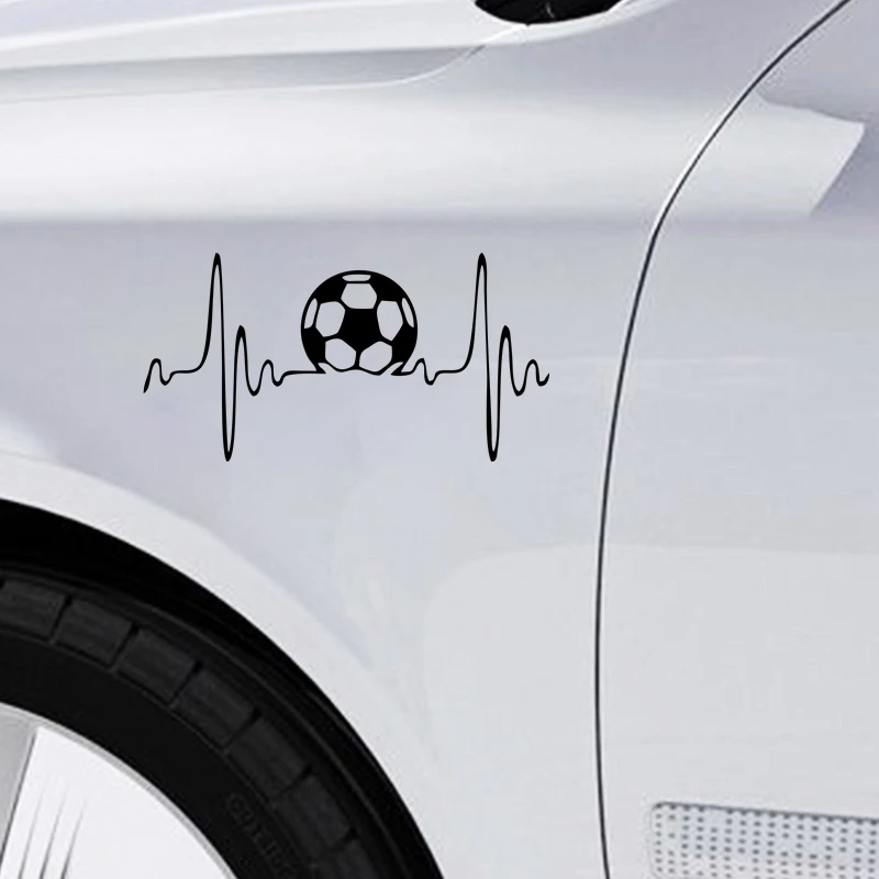 

40354# Die-Cut Vinyl Decal Soccer Ball Car Sticker Waterproof Auto Decors on Car Body Bumper Rear Window