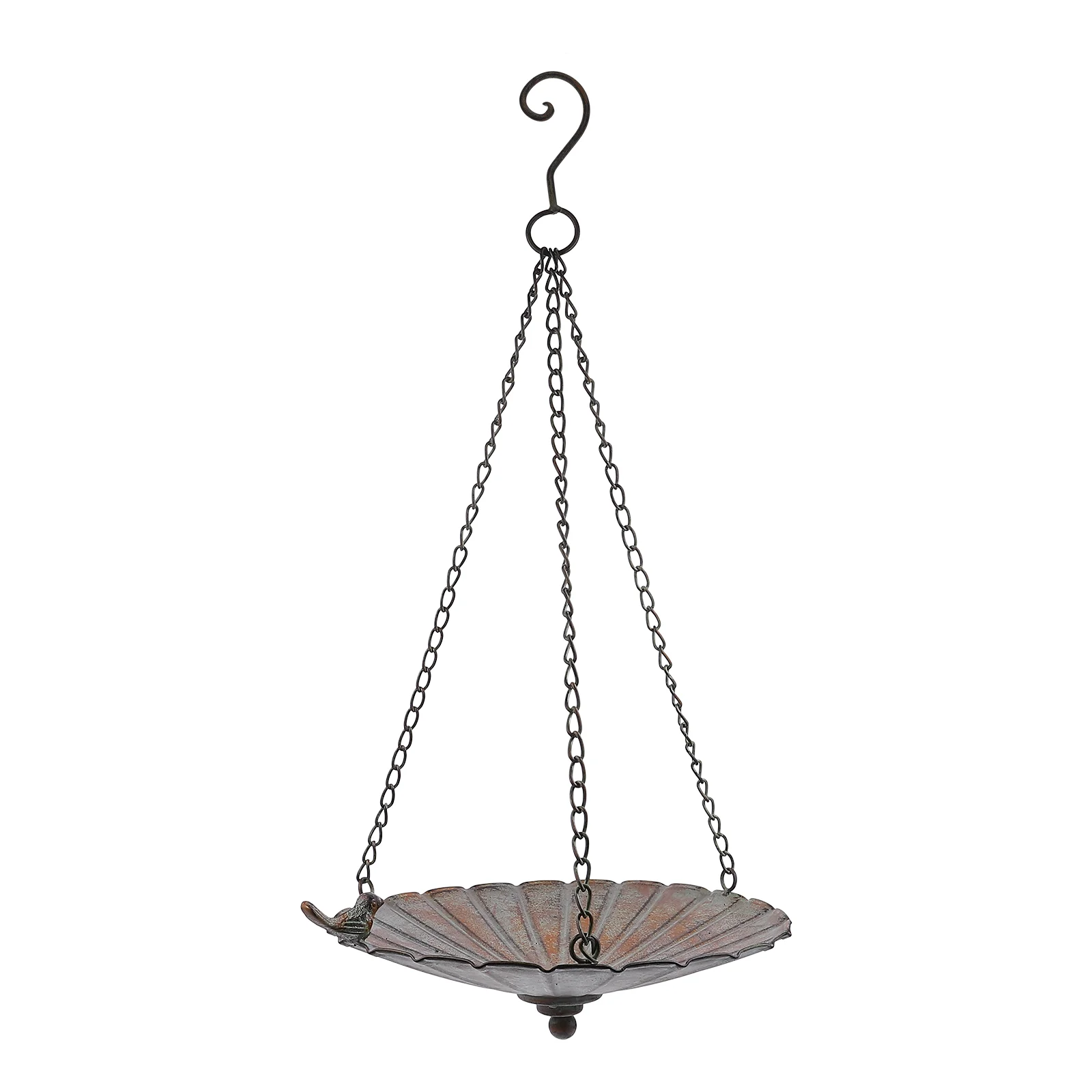 

1PC Retro Hanging Bird Feeding Container Wrought Iron Retro Bird Hanging Basket