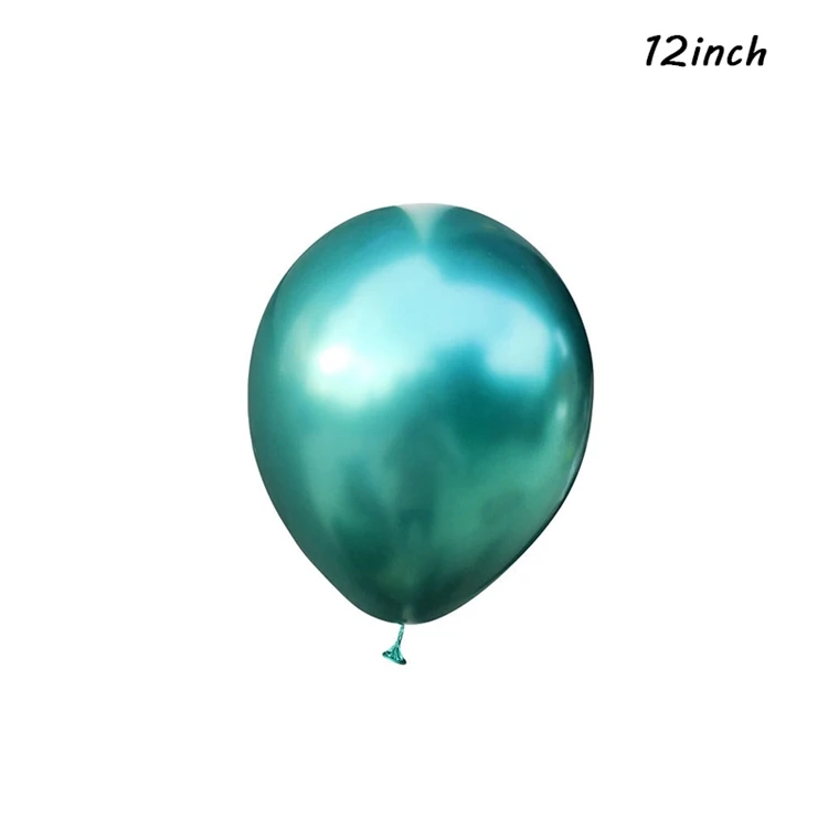 Green LAPHIL 10 шт Металлические латексные шары воздушные шары с конфетти Синий Розовый День Рождения украшения дети взрослые вечерние шары Babyshower - Цвет: Green