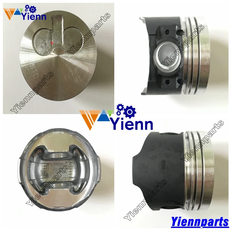 

3TNV70 B 3TNV70-WBVB 3TNV70-XBV Piston With Pin Clips For Yanmar Engine VIO10-2 VIO15-3 Excavator Takeuchi TB016 Repair Parts
