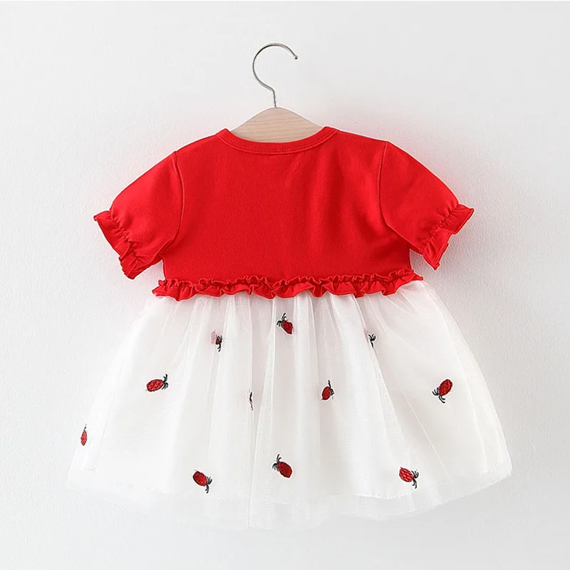 Милое платье для маленьких девочек Летнее новорожденных Вечерние платья