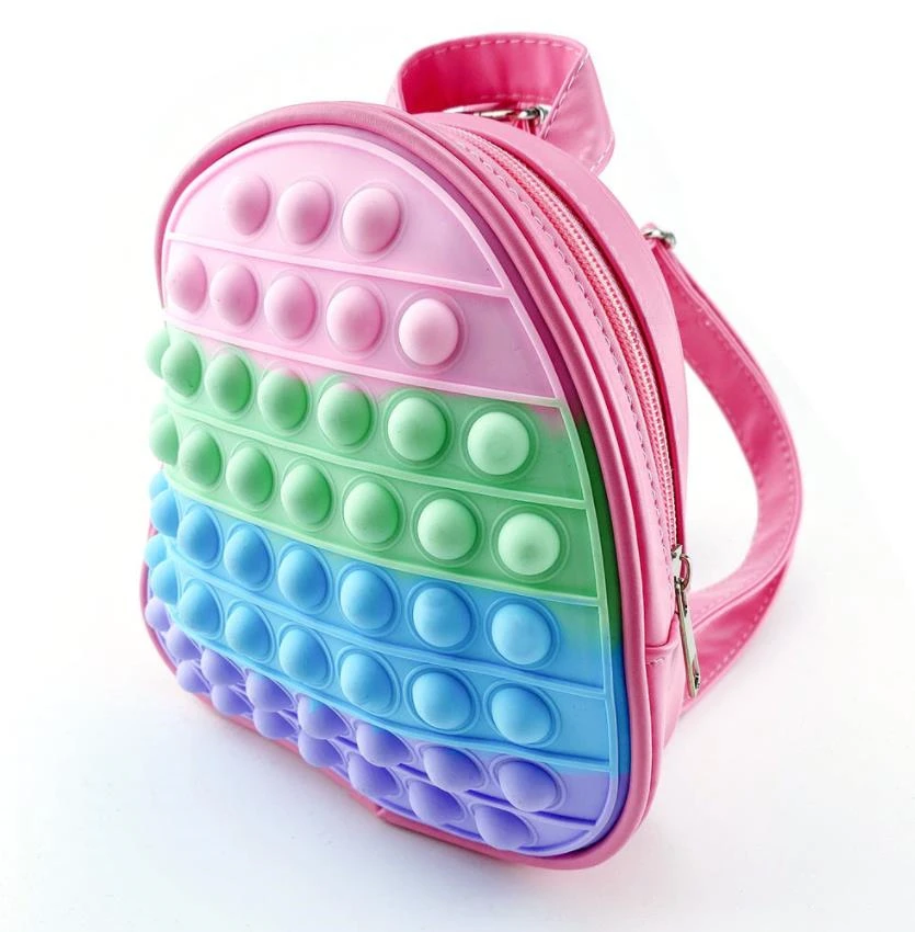 Милые детские игрушки-антистресс в сумке школьная сумка с пузырьками Детский