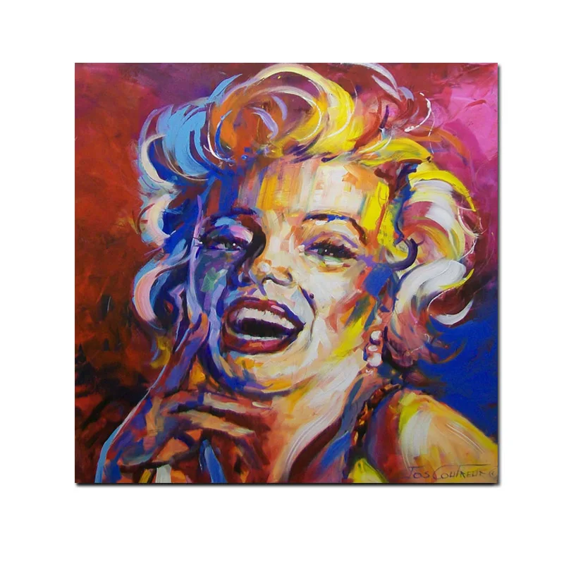 Marilyn Monroe2 Поп-арт, сексуальный красный холст с Мерилин Монро, художественный принт и плакат, портрет, картина маслом, современный холст, напечатанный Настенный декор для спальни - Цвет: Marilyn Monroe2