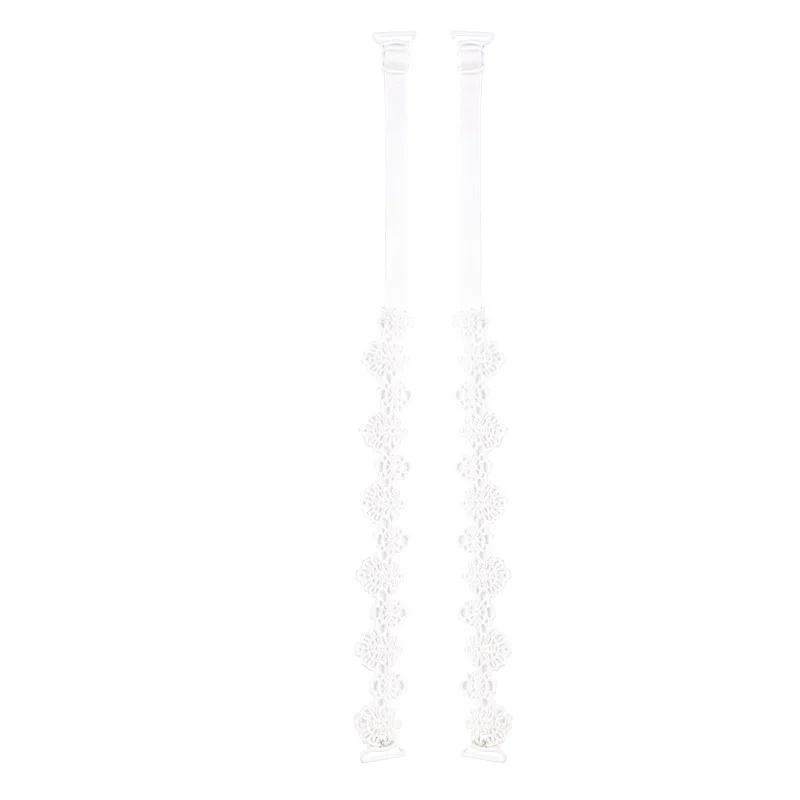 C-style white La MaxPa/Женская эластичная бретелька бюстгальтера, аксессуары для бюстгальтера, цветочный кружевной бюстгальтер на бретельках, регулируемый бюстгальтер на бретельках для невесты k2510 - Цвет: C-style white