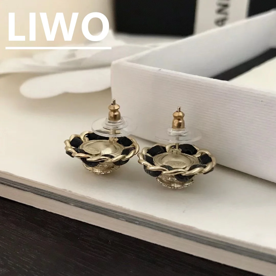 

LIWO Luxury Earrings For Women 2021 925 Stealing Silver Zircon Earring Jewelry Stud Earrings CC