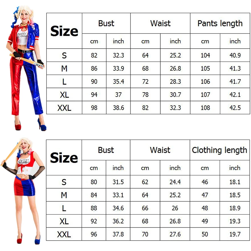 

Movie Costumes Shirt Pants Accessories Joker Cosplay Wig Girl Suit Halloween Costume for Adult Women