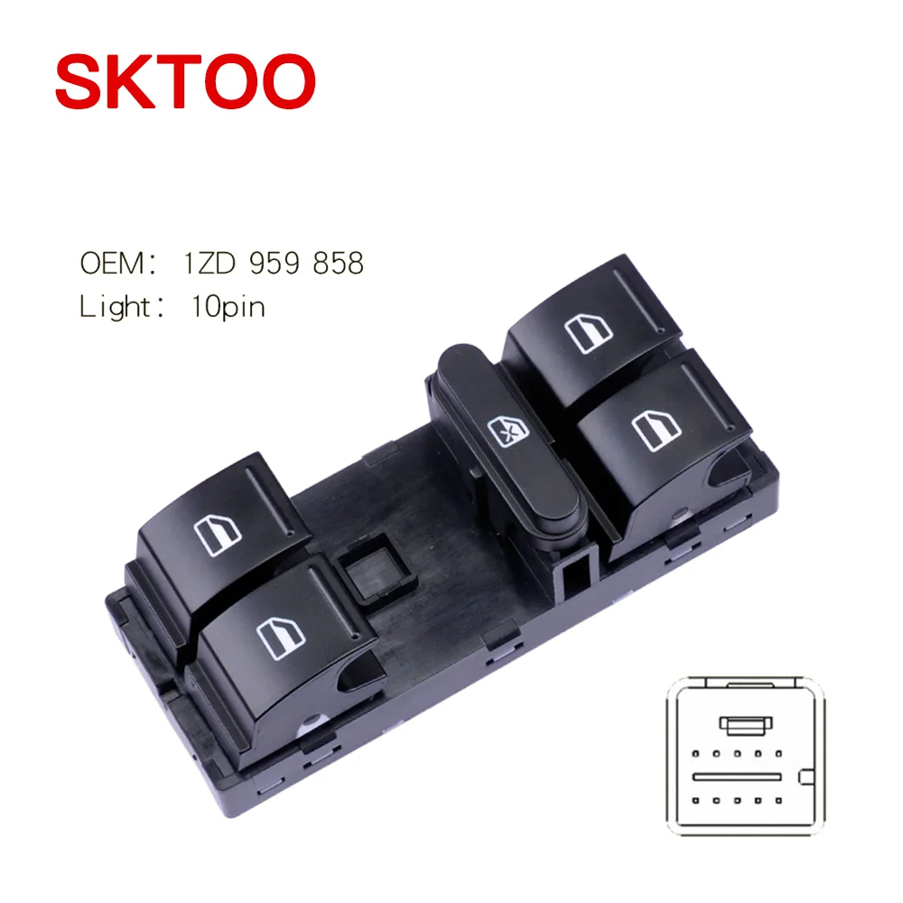 

Переключатель Стеклоподъемника SKTOO для Skoda Superb 2009-2013, переключатель управления передней левой и правой дверью, задней дверью, окном