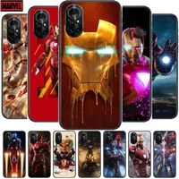 2021 cool iron man clear phone case for huawei honor 20 10 9 8a 7 5t x pro lite 5g black etui coque hoesjes comic fash design