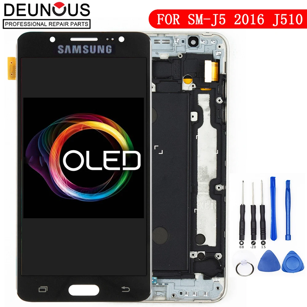 ЖК дисплей Super AMOLED 5 2 ''для SAMSUNG Galaxy J5 2016 сенсорный экран для Samsung J510 J510F J510FN J510M