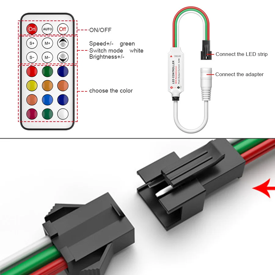 Светодиодная лента WS2811 5050 Rgb Диодная 12 В постоянного тока динамическая неоновая