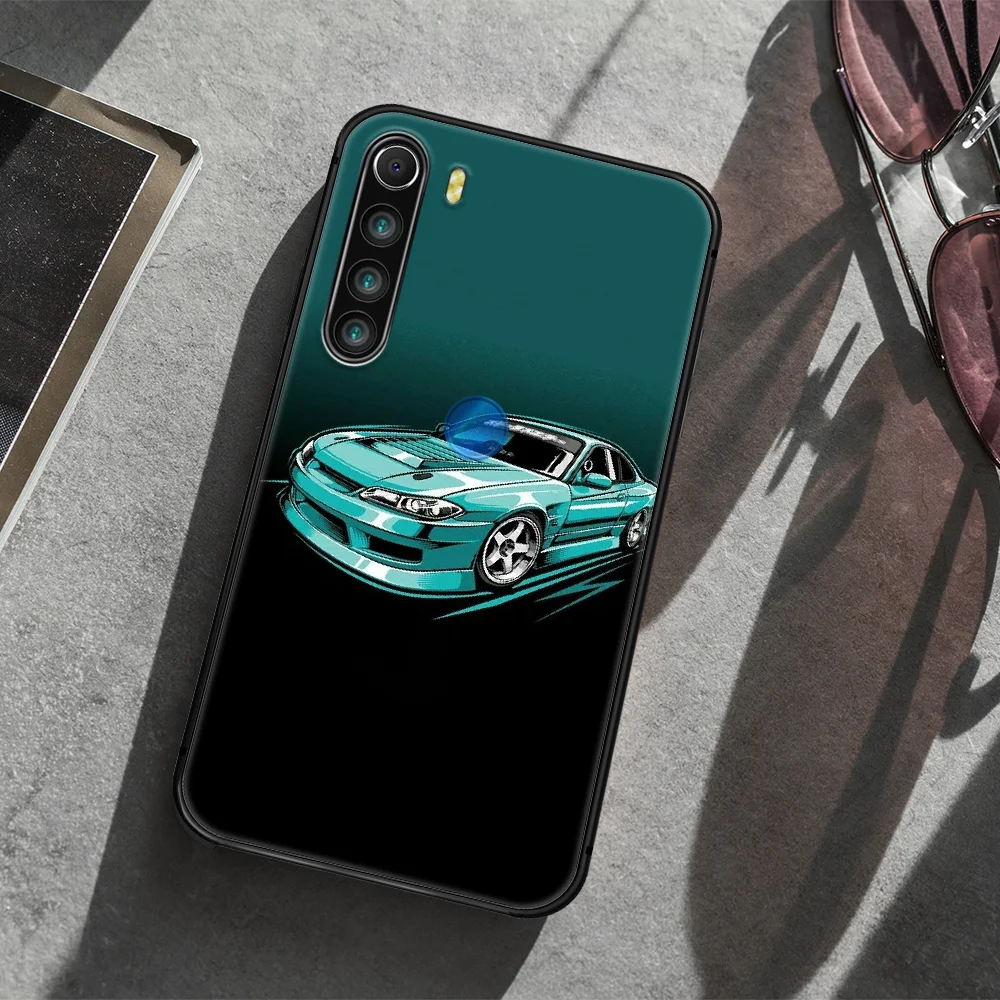 

JDM Cars Auto Phone Case Cover Hull For XIAOMI Redmi 7 7a 8 8a 9 10X NOTE 6 7 7s 8 8t 9 9s Pro Max black Waterproof Painting
