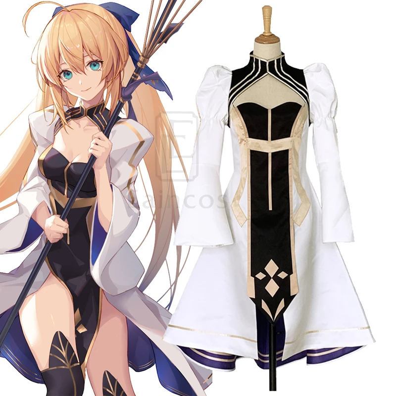 Костюм для косплея Fate Grand Order Artoria Caster Saber костюм Stage 4 Женский костюмы Хэллоуина |