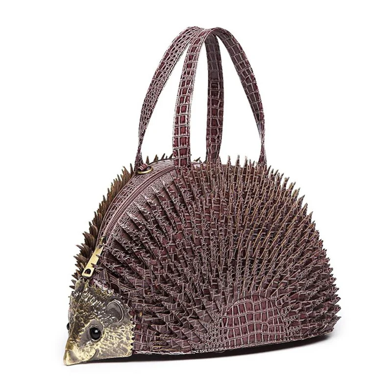 

Women Tote Bag Simulation Hedgehog Styling Women Handbags Famous Brand Crocodile Patent Leather Bags Women Shoulder Tote Bag