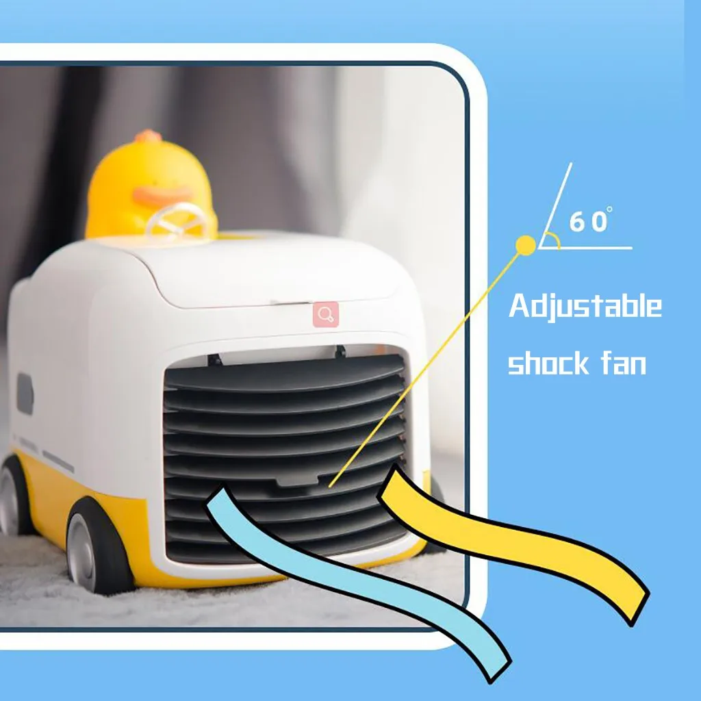 Домашний мини Кондиционер Портативный Воздушный Охладитель милый светодиодный