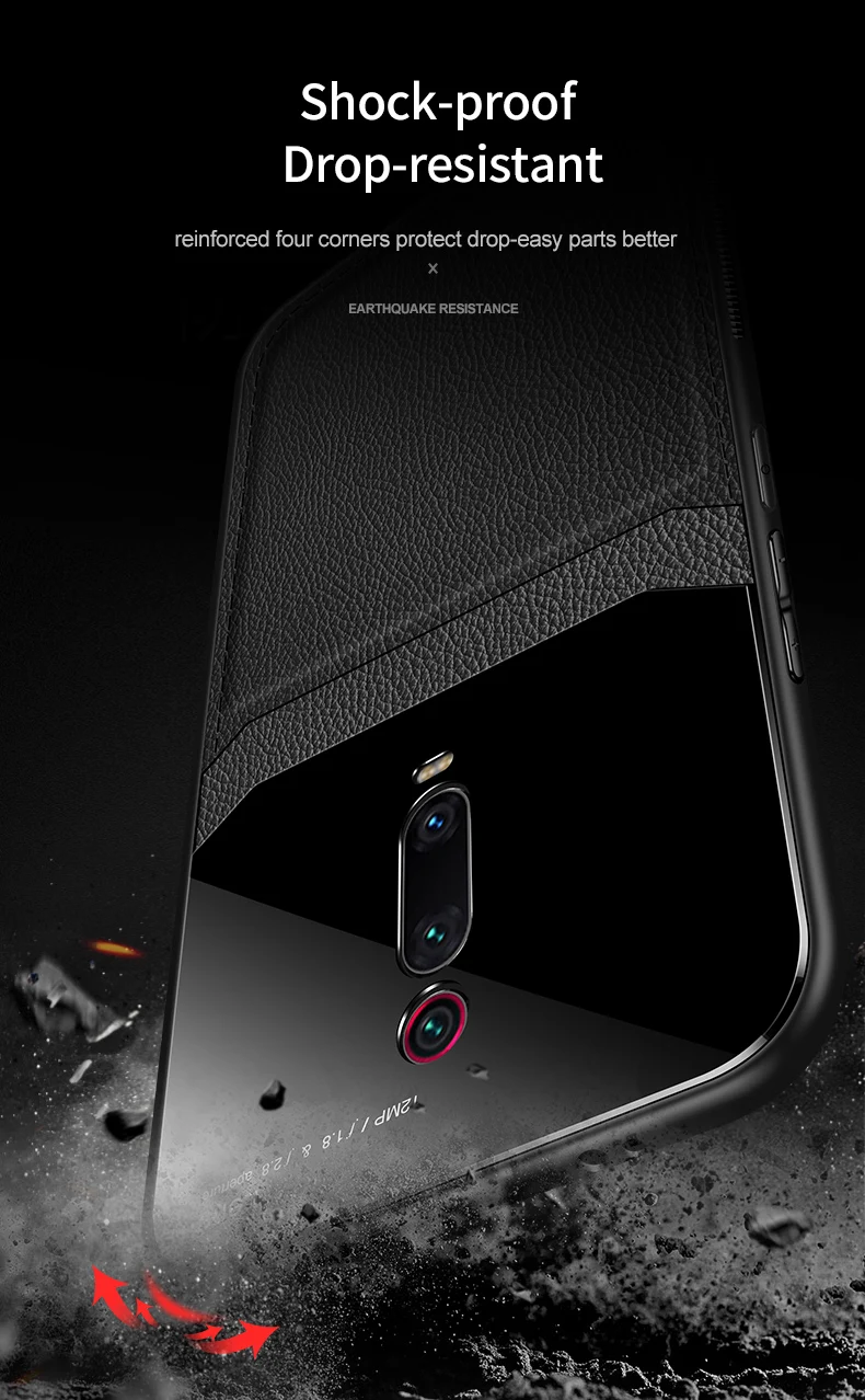 Для Xiaomi mi 9T Pro чехол Роскошный противоударный Красный mi K20 K30 pro Чехол mi CC9 pro TPU бампер кожаный чехол красный mi Note 8T 7 pro Чехол