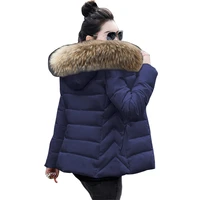 2021 winter jacket women parka outerwear female down jacket with fake fur collar plus size s 6xl thick warm women winter coat