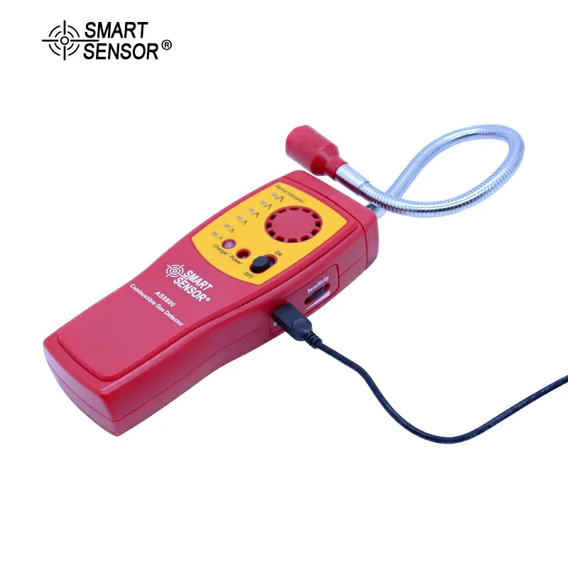 Цифровой газоанализатор AS8800 детектор утечки легковоспламеняющихся газов