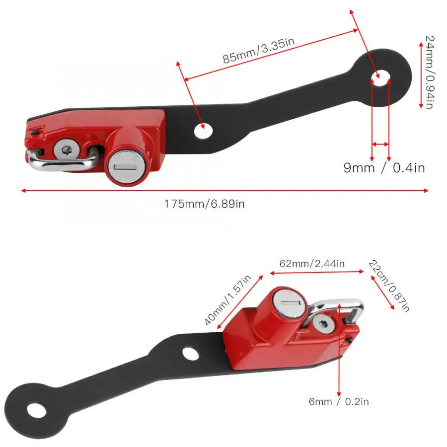 Алюминиевый сплав шлем Крепление замка крючок модификации подходит для YAMAHA MT-07