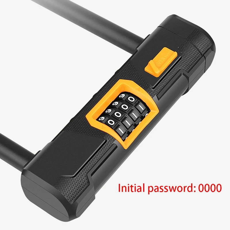 

Bicycle Lock U-Shaped 4 Digit Coded Lock Bicycle Security Lock MTB Road Bike Cycling Anti-Theft Lock Cycling Accessories