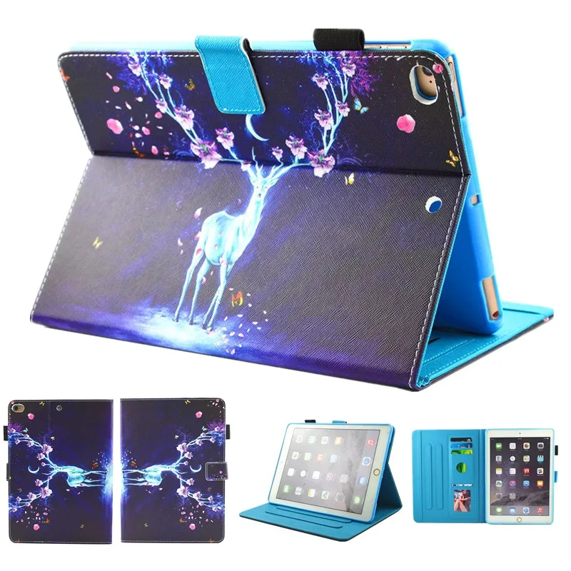 Модный чехол подставка с изображением дельфина для Apple iPad Air 1 2 5 6 New 9 7 2017 2018 5th 6th