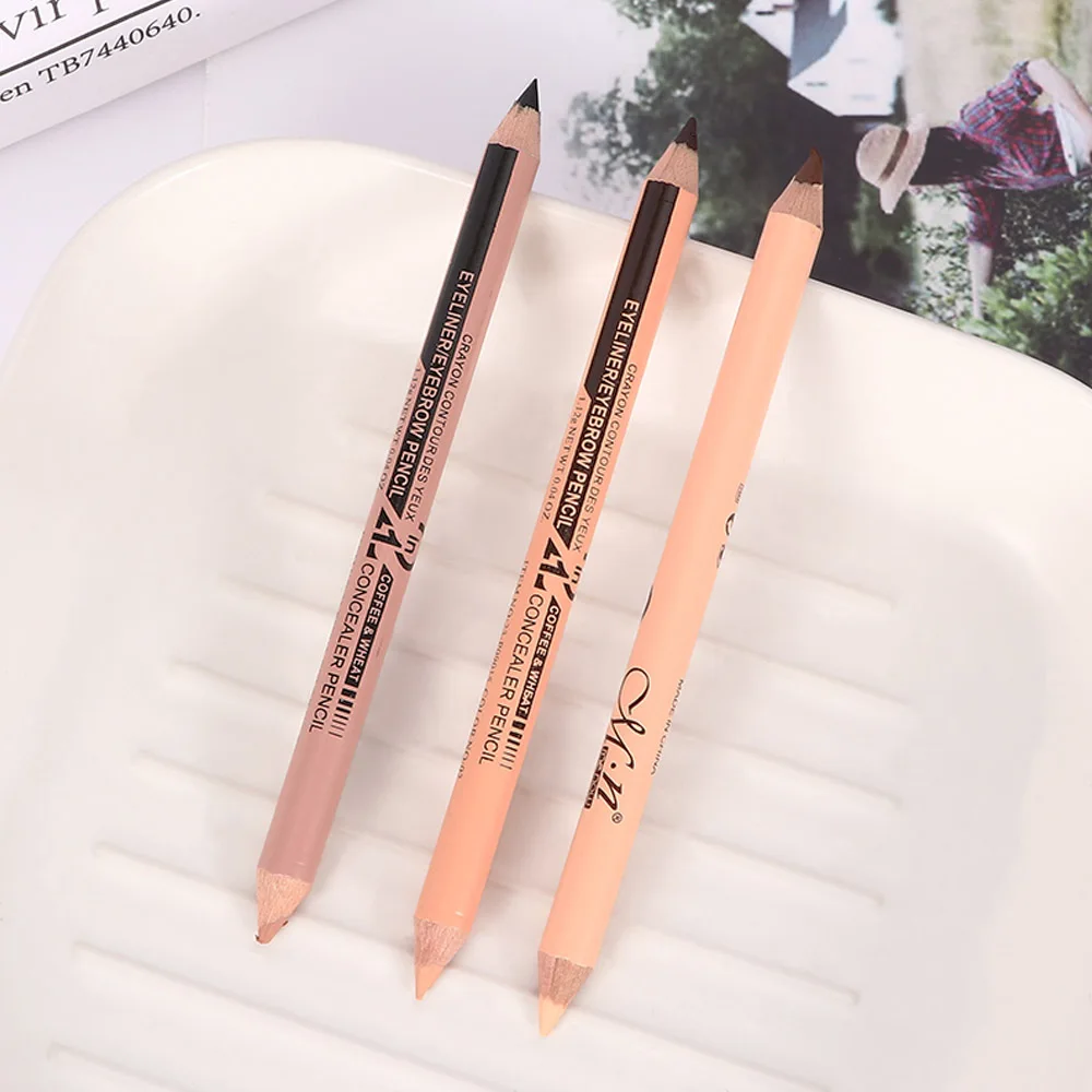 Профессиональная Горячая продажа двойная головка бровей Карандаш подводка для
