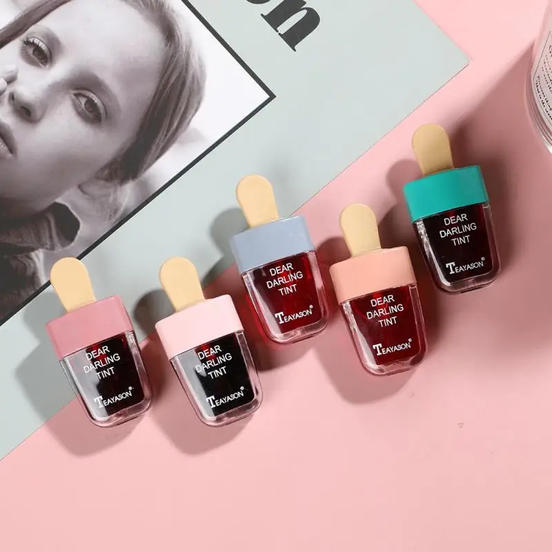 Водонепроницаемый 6 цветов Супер лёд крем блеск для губ Длительное Действие