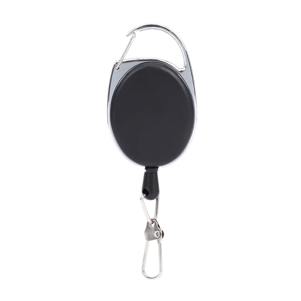 Гибкий стальной трос эластичный брелок спортивный выдвижной с защитой от потери