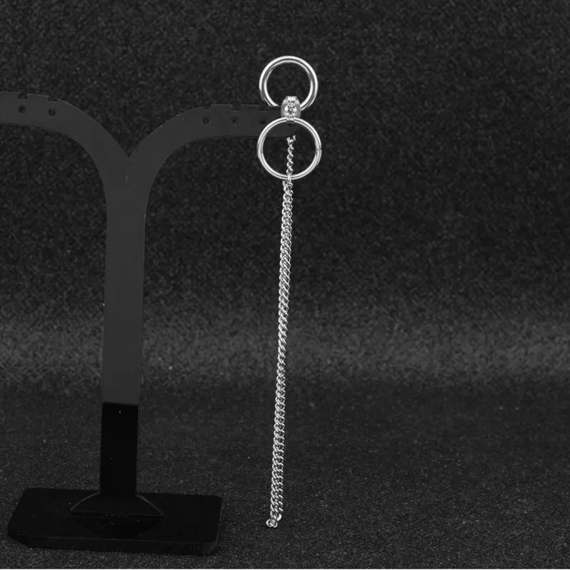 1 шт. корейское панк кольцо с длинной кисточкой серьги женские сережки мужские из