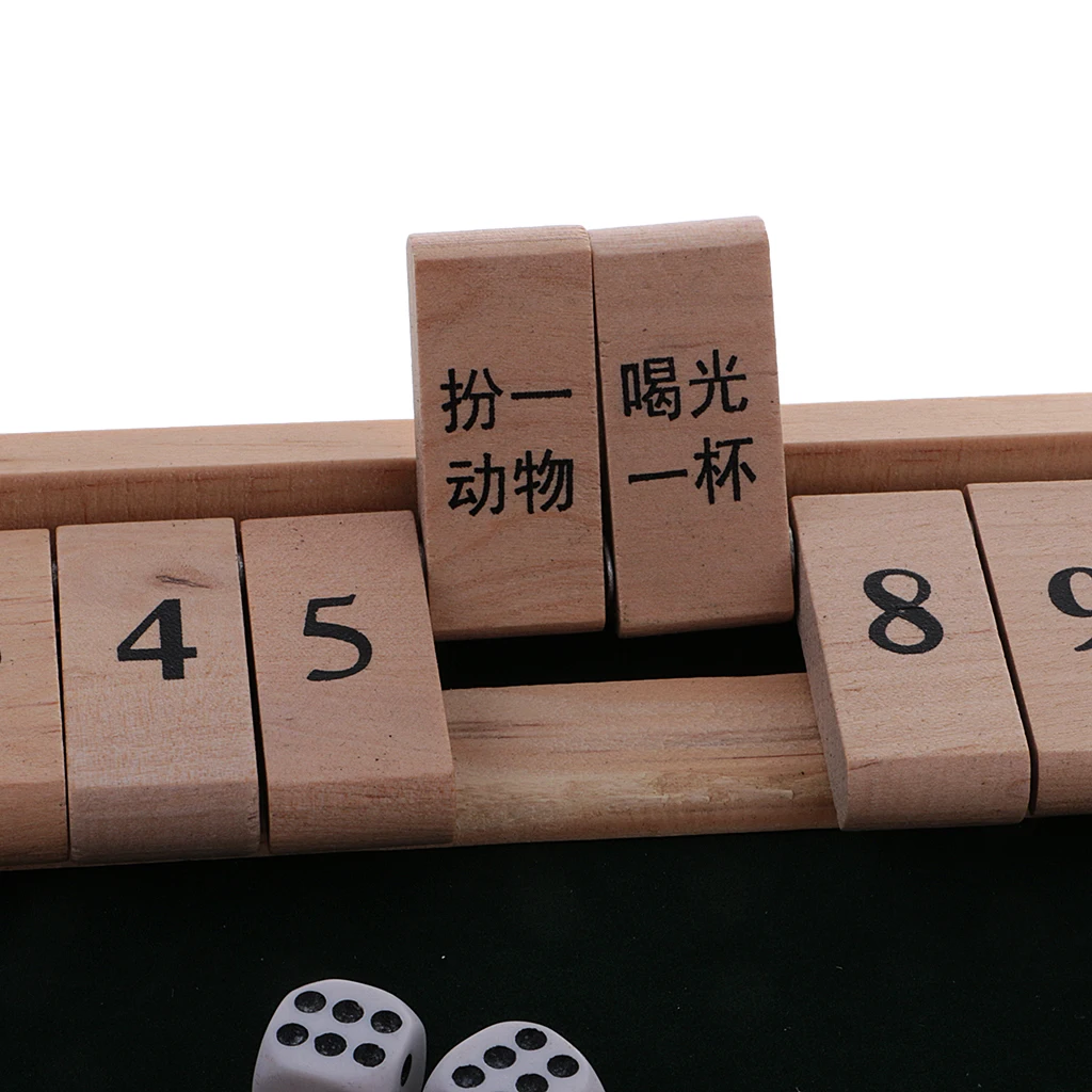 Деревянная настольная игра с цифрами набор кубиками для взрослых вечевечерние