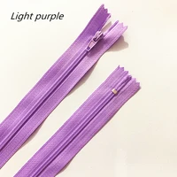 10 pcs 10 60 cm 4 24 inches light purple nylon zippers tailor sewer craft crafters