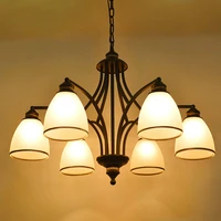 art deco modern iron glass shade chandeliers fixtures e27 110v 220v cottage chandeliers for dining room living room bedroom