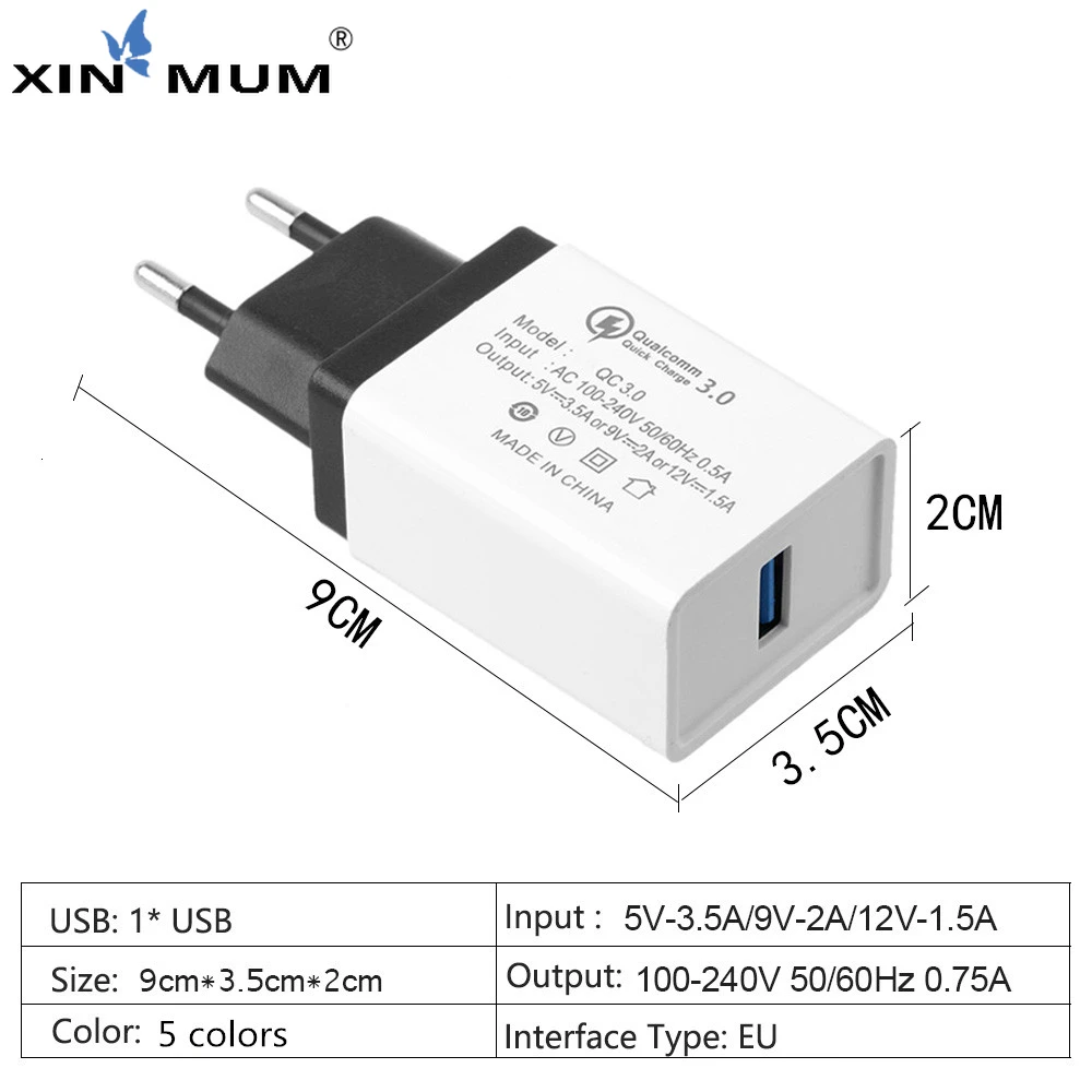 Быстрое зарядное устройство Usb 3 0 для iPhone 11 Pro Max QC телефона Samsung Xiaomi Redmi 6a Mi8 Huawei Mate 30