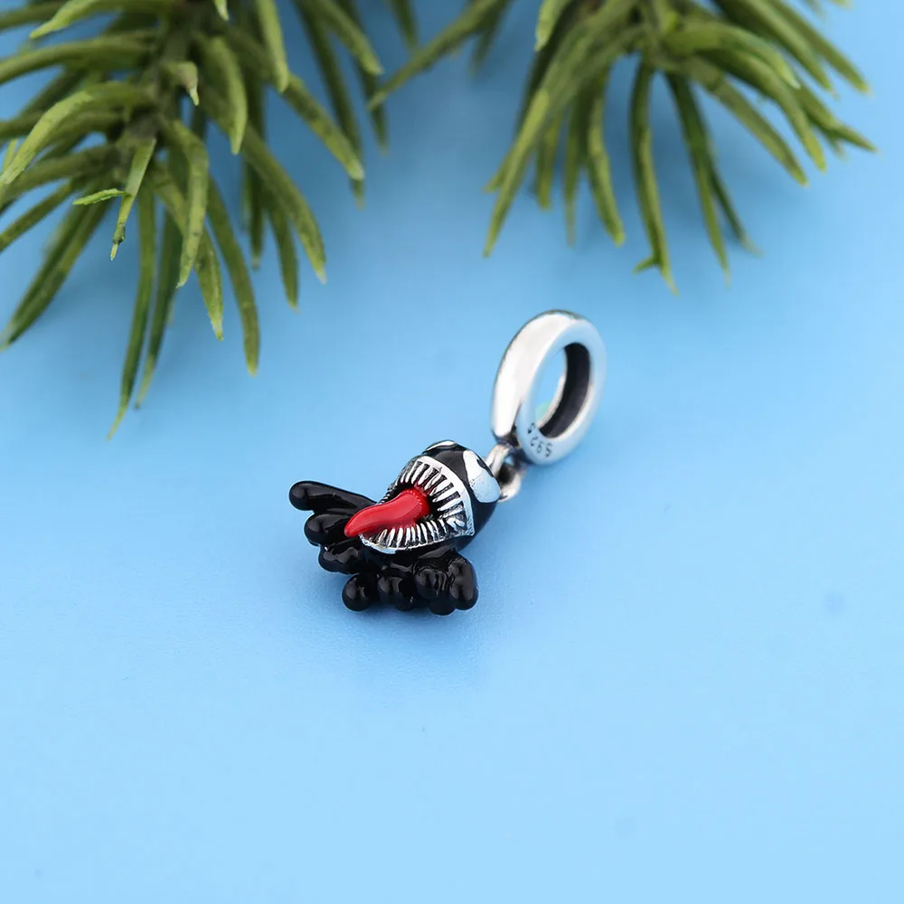 Женский браслет-Талисман из серебра 925 пробы с черной эмалью | Украшения и