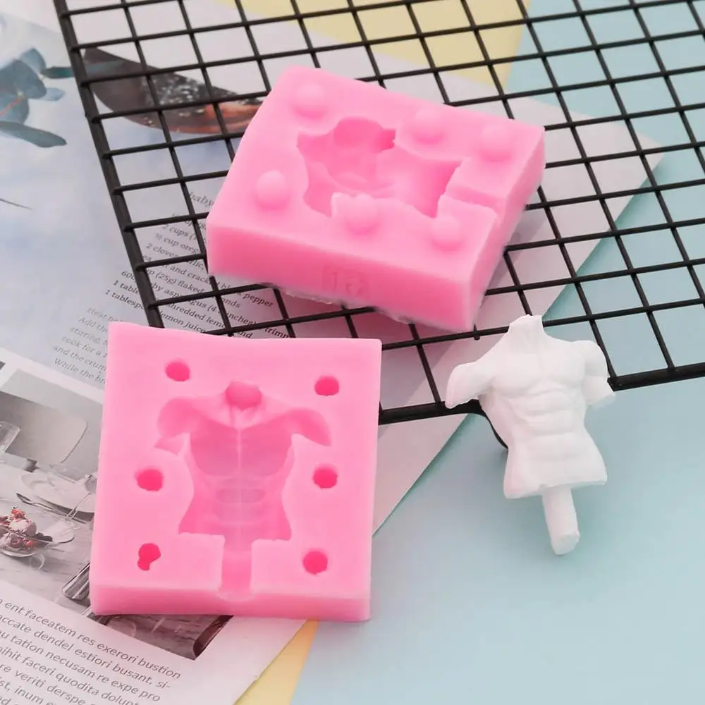 50-915 Кукла средства ухода за кожей 3D силиконовая форма для фонданов, шоколада для декорирования торта глины пресс-форма для мужские и женские DIY Инструменты для выпечки для свадьбы - Цвет: 50-915
