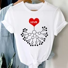 Женская одежда, смешные футболки с химической формулой, белая футболка, летние футболки, топы с круглым вырезом и коротким рукавом, женская модная футболка