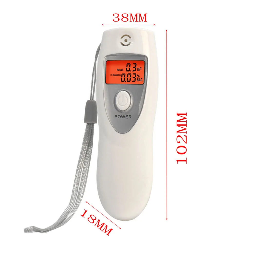 

AT-642S Portable Mini Breath Alcohol Analyser LCD Digital Display Breathalyzer Tester Detector Inhaler Alcohol Meters