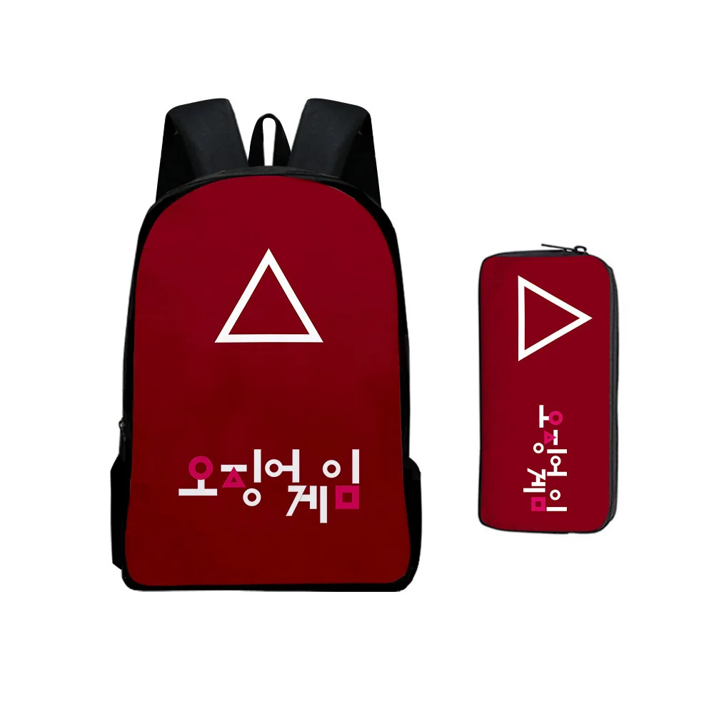 

Детский Школьный рюкзак с принтом «Игра кальмара»