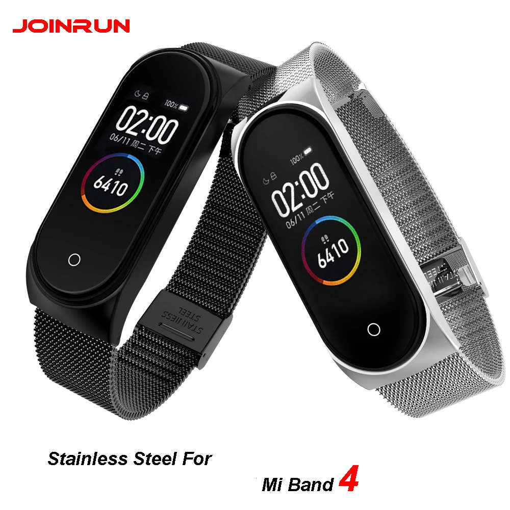 Ремешок для Xiaomi mi Band 4 3 металлический ремешок из нержавеющей стали для mi Band 4 3 ремешок для mi band 4 3 браслеты Pulseira